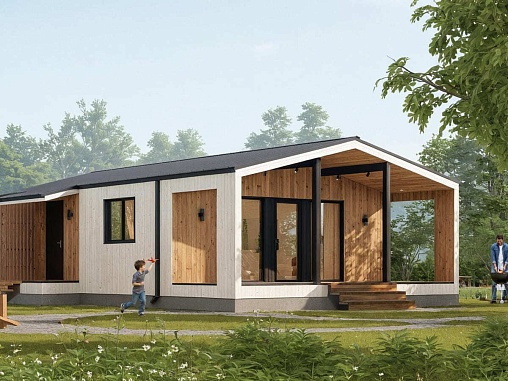 Модульный дом Барн 75